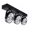 611065 LED OPBOUW KARDAN AR111 3-LICHTS ZWART