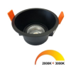 300264 INBOUWSPOT LOUVRE ROND 7W ZWART DTW