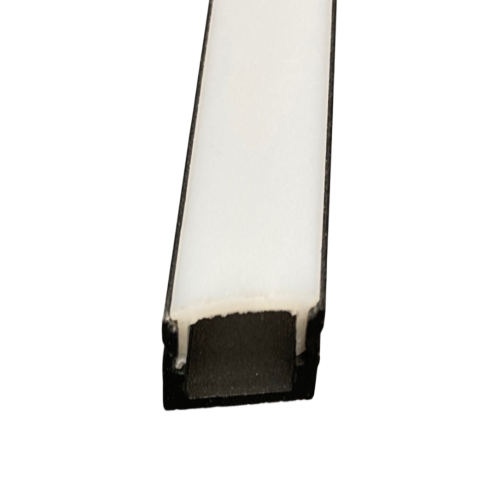 604165 PROFIEL MODEL 10 ZWART 2,5MTR OPAAL COVER