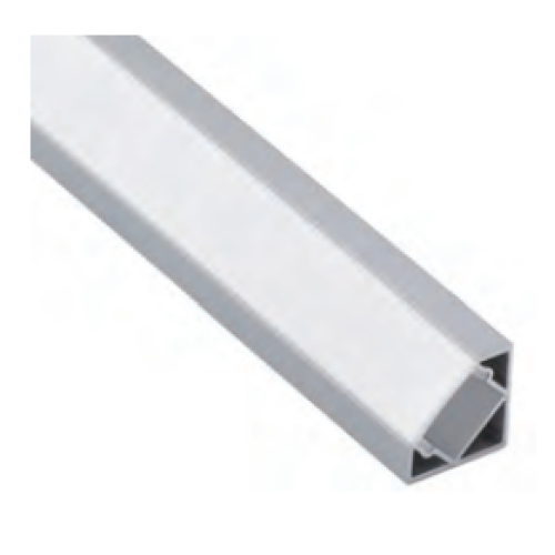 604148 HOEK PROFIEL MODEL 3 2,5MTR 18x18MM INCL OPAAL