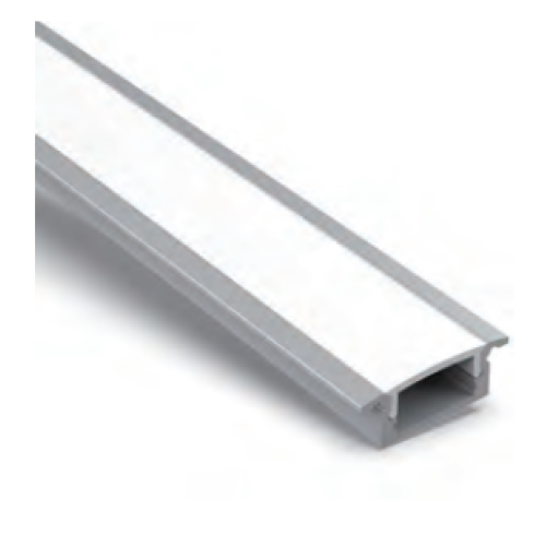 604109 PROFIEL ALU MODEL 7 INBOUW 8MM 2,5MTR COVER OPAAL