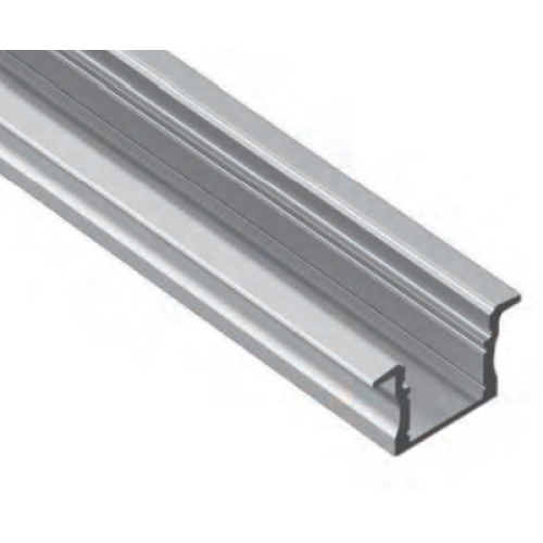 604139 PROFIEL ALU MODEL 9 INBOUW 8MM 2,5MTR COVER OPAAL