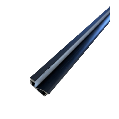 LED PROFIEL INBOUW ASY MODEL 21  2.5MTR ZWART OPAAL 