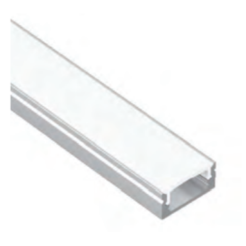 604110 PROFIEL MODEL 8 ALU 8MM 2,5MTR COVER OPAAL