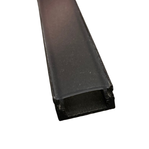 590149 PROFIEL MODEL 8 ZWART 8MM 2,5MTR COVER ZWART