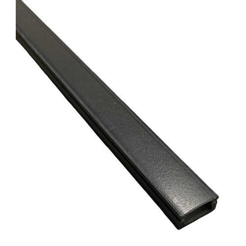 590149 PROFIEL MODEL 8 ZWART 8MM 2,5MTR COVER ZWART