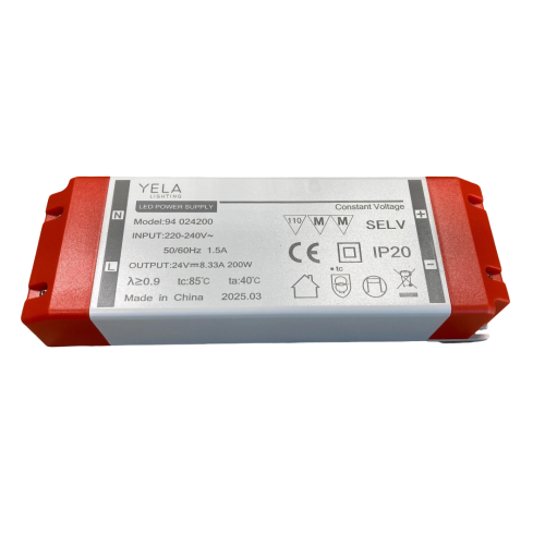 101107 LED DRIVER 200W 24V/DC IP20